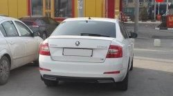 1 799 р. Имитация насадок глушителя на задний бампер Sport Skoda Octavia A7 дорестайлинг лифтбэк (2012-2017) (Неокрашенная)  с доставкой в г. Майкоп. Увеличить фотографию 4
