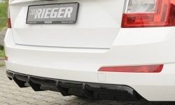 6 199 р. Накладка на задний бампер Rieger Style Skoda Octavia A7 дорестайлинг лифтбэк (2012-2017) (Неокрашенная)  с доставкой в г. Майкоп. Увеличить фотографию 4