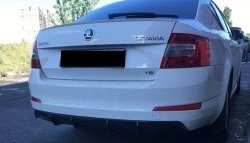 6 199 р. Накладка на задний бампер Rieger Style Skoda Octavia A7 дорестайлинг лифтбэк (2012-2017) (Неокрашенная)  с доставкой в г. Майкоп. Увеличить фотографию 5