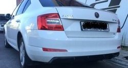 6 199 р. Накладка на задний бампер Rieger Style Skoda Octavia A7 дорестайлинг лифтбэк (2012-2017) (Неокрашенная)  с доставкой в г. Майкоп. Увеличить фотографию 6
