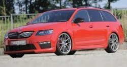 6 999 р. Пороги накладки R-Style Skoda Octavia A7 дорестайлинг лифтбэк (2012-2017) (Неокрашенные)  с доставкой в г. Майкоп. Увеличить фотографию 4