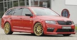 6 999 р. Пороги накладки R-Style Skoda Octavia A7 дорестайлинг лифтбэк (2012-2017) (Неокрашенные)  с доставкой в г. Майкоп. Увеличить фотографию 6