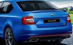 5 849 р. Спойлер RS Skoda Octavia A7 дорестайлинг лифтбэк (2012-2017) (Неокрашенный)  с доставкой в г. Майкоп. Увеличить фотографию 5
