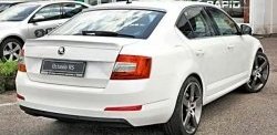 2 949 р. Лип спойлер CT Skoda Octavia A7 дорестайлинг лифтбэк (2012-2017) (Неокрашенный)  с доставкой в г. Майкоп. Увеличить фотографию 2