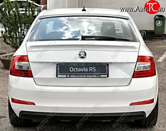 2 949 р. Лип спойлер CT Skoda Octavia A7 дорестайлинг лифтбэк (2012-2017) (Неокрашенный)  с доставкой в г. Майкоп