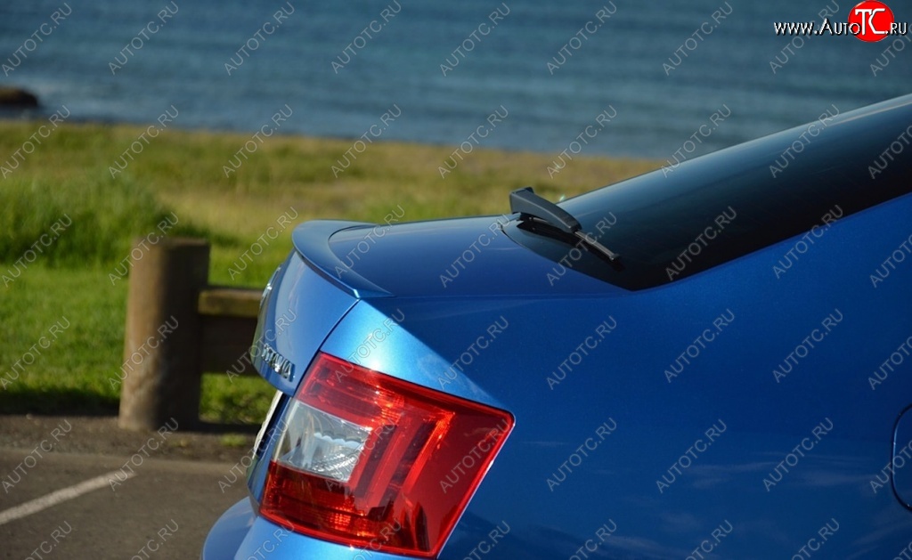 3 999 р. Лип спойлер ORIGINAL Skoda Octavia A7 дорестайлинг лифтбэк (2012-2017) (Неокрашенный)  с доставкой в г. Майкоп