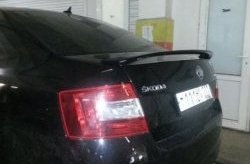3 699 р. Лип спойлер RS Style Skoda Octavia A7 дорестайлинг лифтбэк (2012-2017) (Неокрашенный)  с доставкой в г. Майкоп. Увеличить фотографию 3
