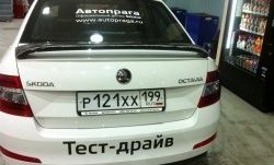 2 649 р. Спойлер LitCompany Skoda Octavia A7 дорестайлинг лифтбэк (2012-2017) (Неокрашенный)  с доставкой в г. Майкоп. Увеличить фотографию 6