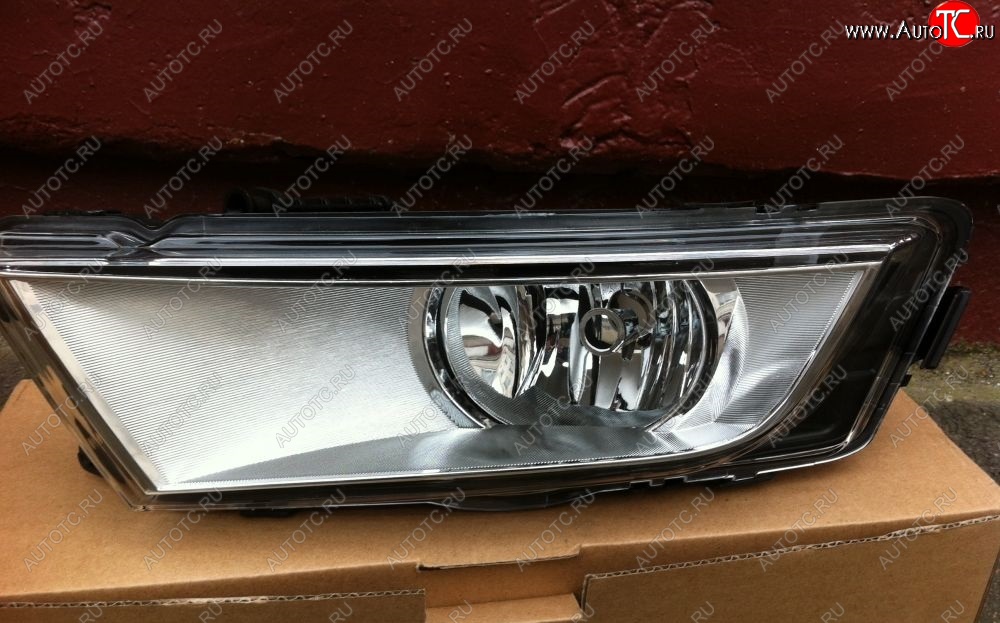 1 749 р. Фара противотуманная хром BRIGHTROAD (левая) Skoda Octavia A7 дорестайлинг лифтбэк (2012-2017)  с доставкой в г. Майкоп