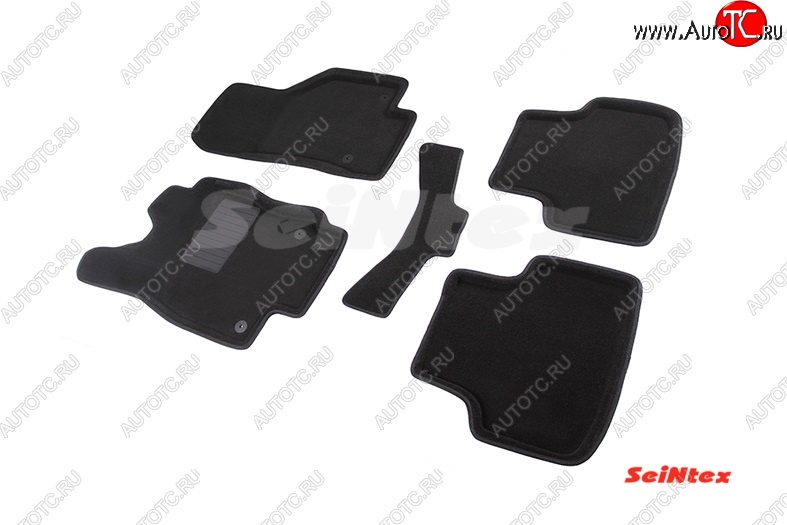 5 699 р. Комплект 3D ковриков в салон Seintex  Skoda Octavia  A7 (2012-2020) дорестайлинг лифтбэк, дорестайлинг универсал, рестайлинг лифтбэк, рестайлинг универсал  с доставкой в г. Майкоп