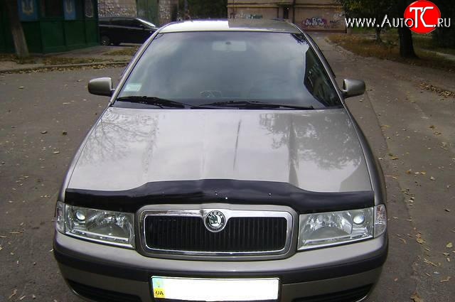 1 099 р. Дефлектор капота SIM Skoda Octavia Tour A4 1U5 универсал дорестайлинг (1996-2000)  с доставкой в г. Майкоп