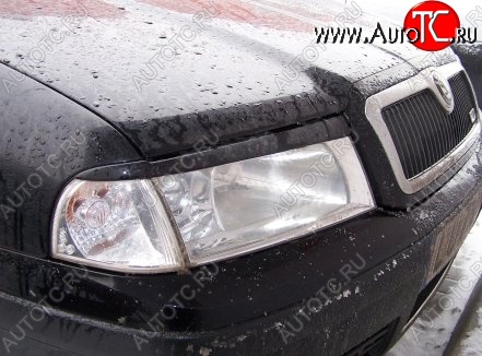 899 р. Реснички на фары CT Skoda Octavia Tour A4 1U2 лифтбэк дорестайлинг (1997-2000) (Неокрашенные)  с доставкой в г. Майкоп