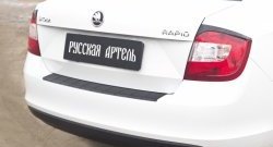 1 169 р. Защитная накладка на задний бампер RA Skoda Rapid NH3 дорестайлинг лифтбэк (2012-2017)  с доставкой в г. Майкоп. Увеличить фотографию 2
