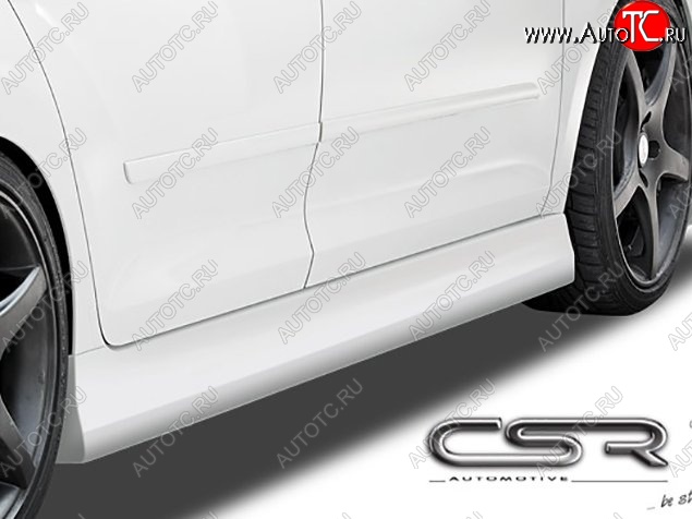 7 249 р. Пороги накладки CSR style Skoda Rapid NH1 хэтчбэк дорестайлинг (2012-2017) (Неокрашенные)  с доставкой в г. Майкоп