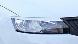 Реснички на фары Tuning-Sport v1 (короткие) Skoda Rapid ( NH3,  NH1) (2012-2017) дорестайлинг лифтбэк, хэтчбэк дорестайлинг