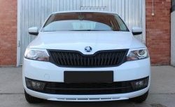 Реснички на фары Tuning-Sport v2 (длинные) Skoda Rapid ( NH3,  NH1) (2012-2017) дорестайлинг лифтбэк, хэтчбэк дорестайлинг