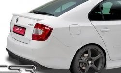 4 999 р. Лип спойлер CSR Style Skoda Rapid NH3 дорестайлинг лифтбэк (2012-2017) (Неокрашенный)  с доставкой в г. Майкоп. Увеличить фотографию 3