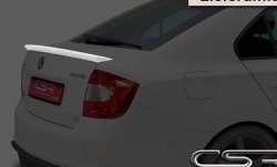 4 999 р. Лип спойлер CSR Style Skoda Rapid NH3 дорестайлинг лифтбэк (2012-2017) (Неокрашенный)  с доставкой в г. Майкоп. Увеличить фотографию 4