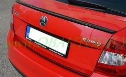 3 499 р. Лип спойлер CT Skoda Rapid NH3 дорестайлинг лифтбэк (2012-2017) (Неокрашенный)  с доставкой в г. Майкоп. Увеличить фотографию 2