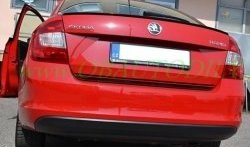 3 499 р. Лип спойлер CT Skoda Rapid NH3 дорестайлинг лифтбэк (2012-2017) (Неокрашенный)  с доставкой в г. Майкоп. Увеличить фотографию 5