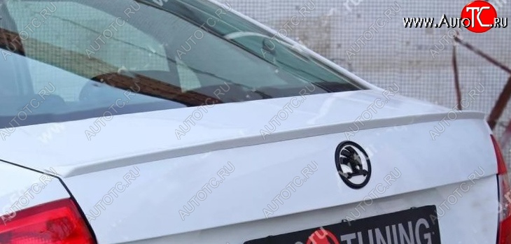 4 799 р. Лип спойлер Tuning-Sport  Skoda Rapid  NH3 (2012-2017) дорестайлинг лифтбэк (Неокрашенный)  с доставкой в г. Майкоп