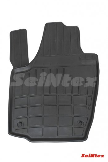 Износостойкие коврики в салон Seintex (средние бортики) Skoda Rapid ( NH3,  NH1) (2012-2020) дорестайлинг лифтбэк, хэтчбэк дорестайлинг, хэтчбэк рестайлинг, рестайлинг лифтбэк