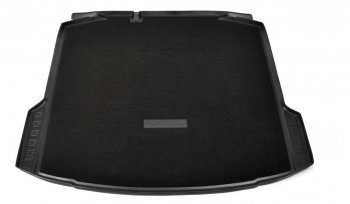 Комбинированый коврик багажника Unidec (без ушей) Skoda Rapid ( NH3,  NH1) (2012-2020) дорестайлинг лифтбэк, хэтчбэк дорестайлинг, хэтчбэк рестайлинг, рестайлинг лифтбэк (Черный)