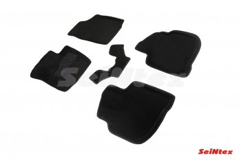 Комплект ворсовых 3D ковриков в салон Seintex Skoda Rapid ( NH1,  NH3) (2015-2020) хэтчбэк рестайлинг, рестайлинг лифтбэк
