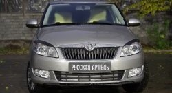1 269 р. Реснички на фары RA  Skoda Roomster  5J (2006-2010) дорестайлинг (Неокрашенные)  с доставкой в г. Майкоп. Увеличить фотографию 2
