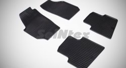 Износостойкие коврики в салон с рисунком Сетка SeiNtex Premium 4 шт. (резина) Skoda Roomster  5J (2006-2015) дорестайлинг, хэтчбэк рестайлинг