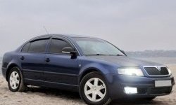 1 649 р. Реснички на фары CT Skoda Superb седан 3U дорестайлинг (2001-2006) (Неокрашенные)  с доставкой в г. Майкоп. Увеличить фотографию 3