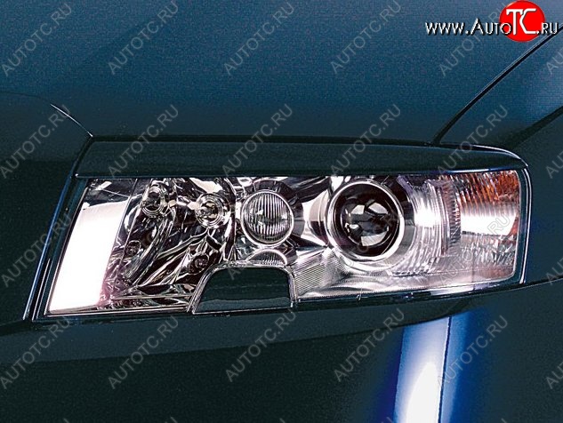 1 649 р. Реснички на фары CT Skoda Superb седан 3U дорестайлинг (2001-2006) (Неокрашенные)  с доставкой в г. Майкоп