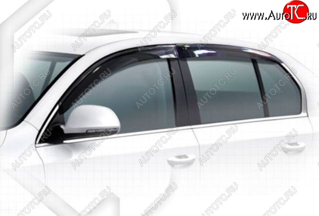 2 199 р. Дефлектора окон CA-Plastiс Skoda Superb B6 (3T) лифтбэк дорестайлинг (2008-2013) (Classic полупрозрачный, Без хром.молдинга)  с доставкой в г. Майкоп