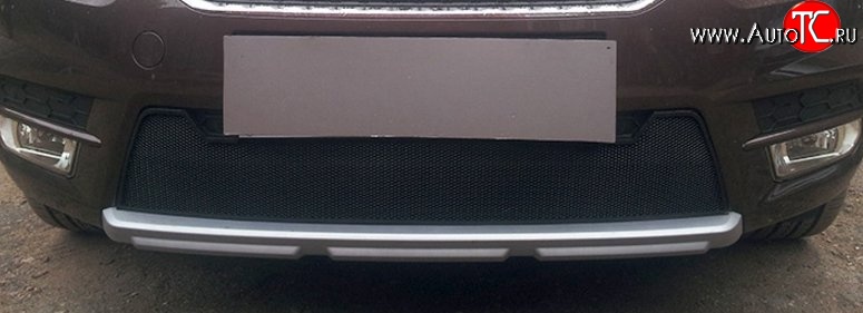 1 469 р. Сетка на бампер City Russtal (черная) Skoda Yeti (2013-2018)  с доставкой в г. Майкоп