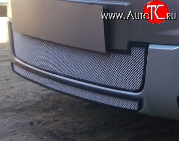 2 149 р. Нижняя сетка на бампер Outdoor Russtal (хром) Skoda Yeti (2013-2018)  с доставкой в г. Майкоп