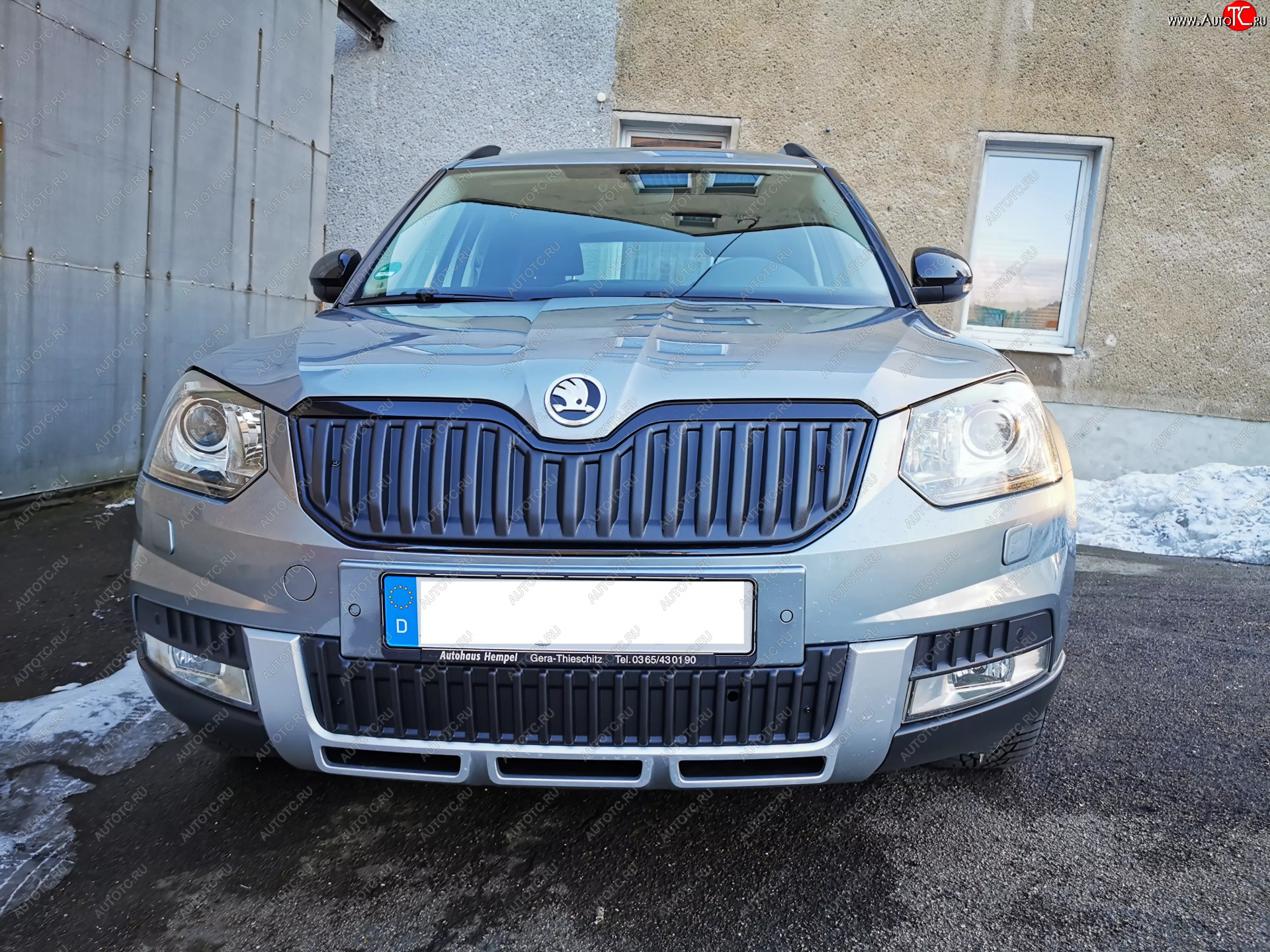 2 879 р. Заглушка воздухозаборника бампера (нижняя, OUTDOOR) MV-Tuning  Skoda Yeti (2013-2018) (Неокрашенная)  с доставкой в г. Майкоп