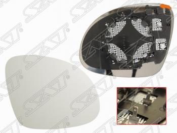 Правое полотно зеркала SAT (асферическое с обогревом) Volkswagen Tiguan NF рестайлинг (2011-2017)