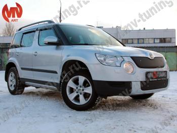 4 999 р. Зимние заглушки (верхняя и нижняя) MV-Tuning  Skoda Yeti (2009-2013) (Неокрашенная)  с доставкой в г. Майкоп. Увеличить фотографию 2