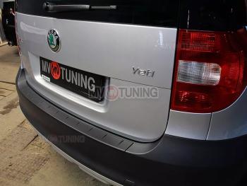 1 379 р. Защитная накладка на задний бампер MV-Tuning  Skoda Yeti (2009-2013) (Текстурная поверхность)  с доставкой в г. Майкоп. Увеличить фотографию 2