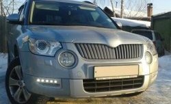 1 249 р. Реснички на фары CT Skoda Yeti (2009-2013) (Неокрашенные)  с доставкой в г. Майкоп. Увеличить фотографию 2