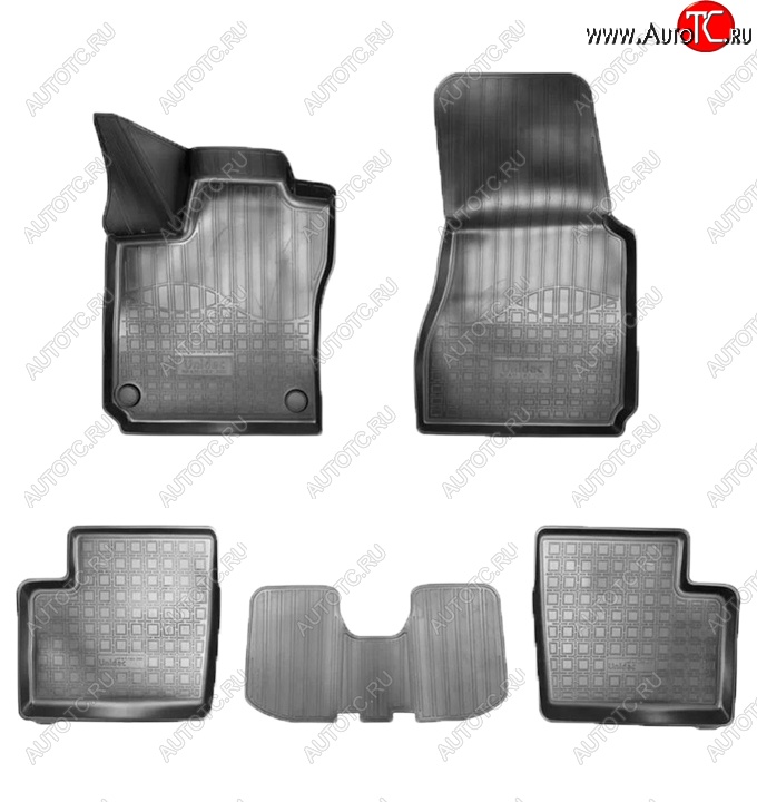 1 689 р. Коврики салонные Noplast (3D) Smart Fortwo C451 3 дв. (2006-2015) (Черные)  с доставкой в г. Майкоп