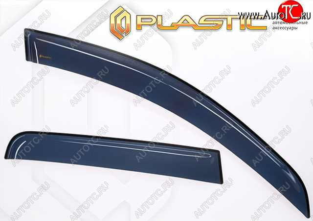 1 869 р. Ветровики дверей CA-Plastic Sollers Atlant автобус (2022-2025) (серия Classic полупрозрачный)  с доставкой в г. Майкоп