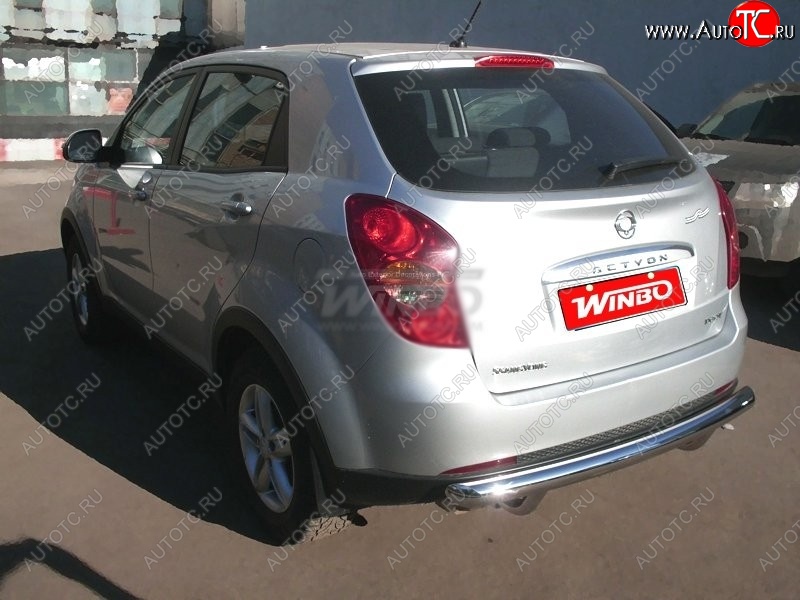 5 499 р. Защита заднего бампера WINBO (Ø60 мм, нержавейка) SSANGYONG Actyon рестайлинг (2013-2021)  с доставкой в г. Майкоп