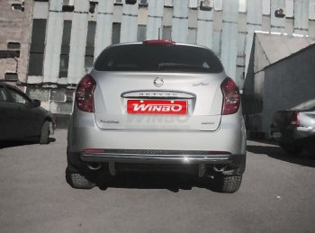 5 499 р. Защита заднего бампера WINBO (Ø60 мм, нержавейка) SSANGYONG Actyon рестайлинг (2013-2021)  с доставкой в г. Майкоп. Увеличить фотографию 2