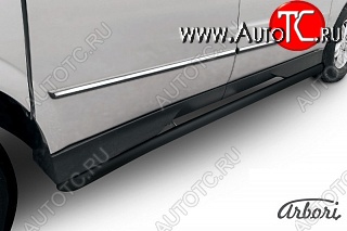 6 299 р. Защита порогов Arbori SSANGYONG Actyon Sport (2012-2025)  с доставкой в г. Майкоп