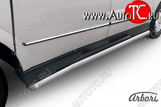 12 869 р. Защита порогов Arbori SSANGYONG Actyon Sport (2012-2025)  с доставкой в г. Майкоп