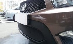 1 469 р. Сетка на бампер Russtal (черная) SSANGYONG Actyon Sport (2012-2025)  с доставкой в г. Майкоп. Увеличить фотографию 2