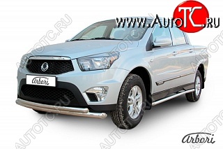 14 579 р. Обвес переднего бампера Arbori SSANGYONG Actyon Sport (2012-2025)  с доставкой в г. Майкоп