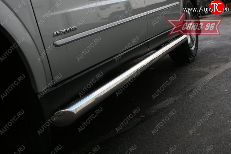 13 004 р. Защита порогов Souz-96 (d60) SSANGYONG Actyon Sport (2012-2025)  с доставкой в г. Майкоп