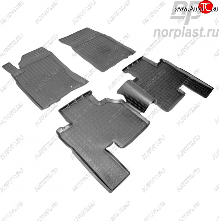 2 569 р. Комплект ковриков в салон Norplast  SSANGYONG Actyon Sport (2012-2025)  с доставкой в г. Майкоп